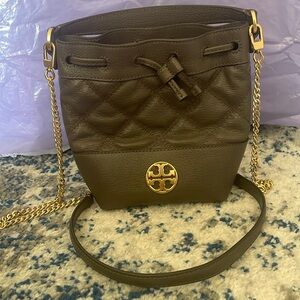 Brown Tory Burch small tote.